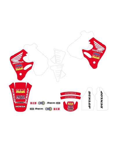 KIT STICKERS TECNOSEL Kit déco complet TECNOSEL Team Honda 1992