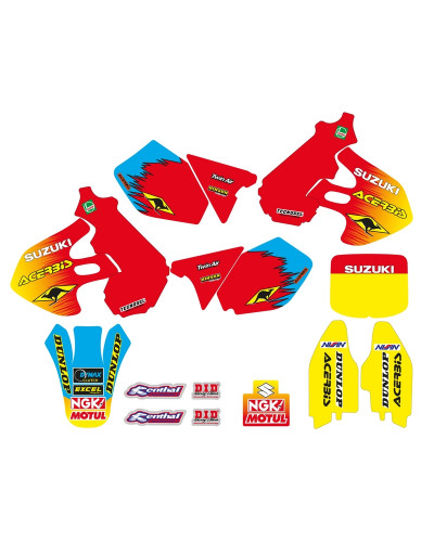 KIT STICKERS TECNOSEL Kit déco complet TECNOSEL Team Suzuki 1999