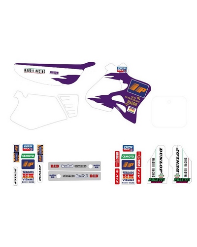 KIT STICKERS TECNOSEL Kit déco TECNOSEL Replica Team Honda Maddii 1995