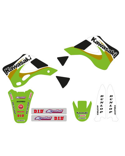 KIT STICKERS TECNOSEL Kit déco TECNOSEL Team OEM Kawasaki 2000