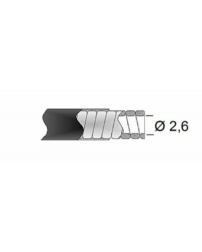 Câble Embrayage Moto TRANSFIL Gaine de frein 26/10 TRANSFIL - fil plat blanc rouleau 50m