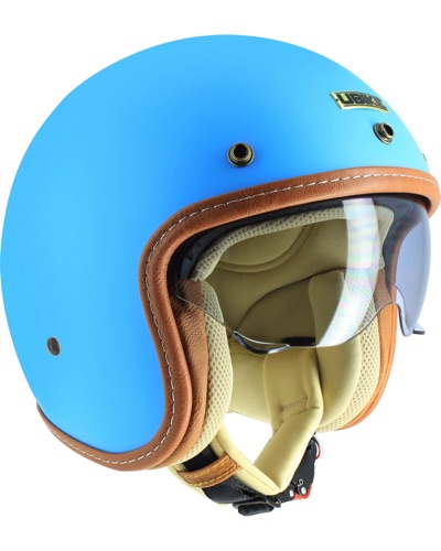 Casque Jet Moto UBIKE CHALLENGE AZUR MAT