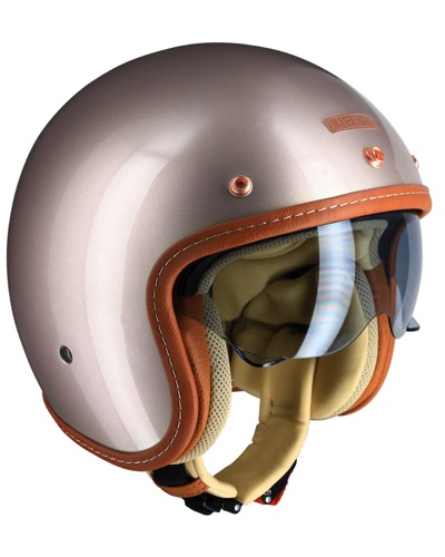 Casque Jet Moto UBIKE CHALLENGE ROSÉ BRIL.