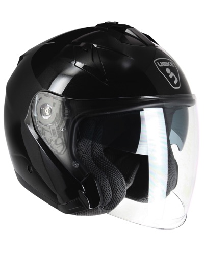 Casque Jet Moto UBIKE FORCE NOIR METAL. BRIL.