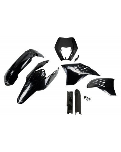 Plastiques Accessoires Moto UFO BODY KIT FULL EXC 09-11 BK Plastiques Accessoires Moto UFO BODY KIT FULL EXC 09-11 BK