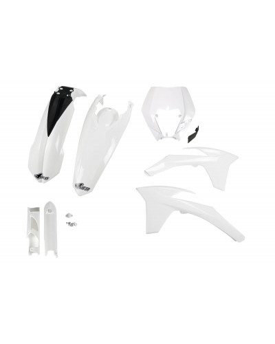 Plastiques Accessoires Moto UFO BODY KIT FULL EXC 12-13 WHT Plastiques Accessoires Moto UFO BODY KIT FULL EXC 12-13 WHT