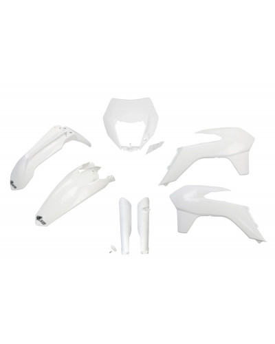 Plastiques Accessoires Moto UFO BODY KIT FULL EXC 14-16 WHT Plastiques Accessoires Moto UFO BODY KIT FULL EXC 14-16 WHT