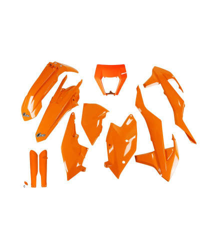 Plastiques Accessoires Moto UFO BODY KIT FULL EXC 17-19 OR Plastiques Accessoires Moto UFO BODY KIT FULL EXC 17-19 OR