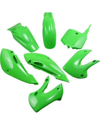 Plastiques Accessoires Moto UFO BODY KIT KLX110 01-09 GR Plastiques Accessoires Moto UFO BODY KIT KLX110 01-09 GR