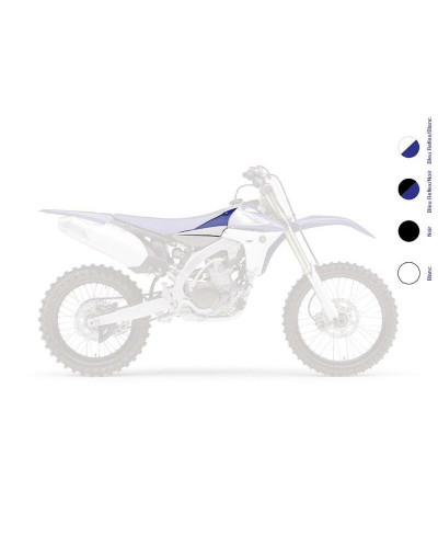 Ouies Radiateur Moto UFO Connections d'ouïes de radiateur UFO blanc Yamaha YZ450F