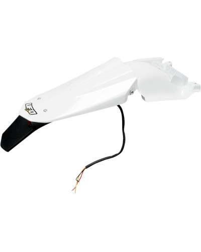Garde Boue Moto Spécifique UFO FENDER W/LITE 08 HUSQ WH