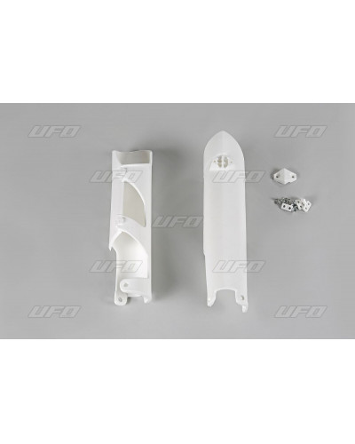 Protège Fourche Moto UFO FORK COVER SX/SXF 07-14 WH Protège Fourche Moto UFO FORK COVER SX/SXF 07-14 WH