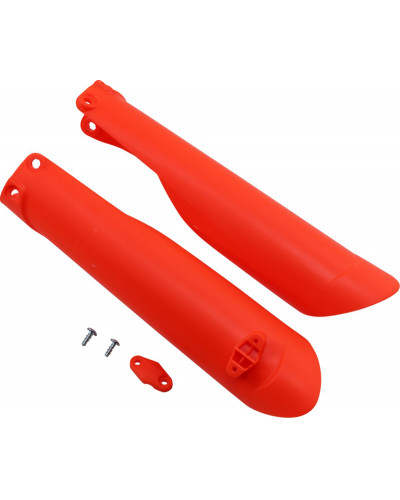 Protège Fourche Moto UFO FORK COVER SX/SXF 15-22 FLO OR Protège Fourche Moto UFO FORK COVER SX/SXF 15-22 FLO OR