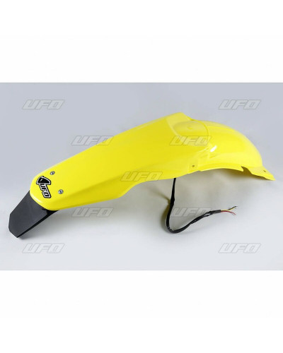 Garde Boue Moto UFO Garde-boue arrière jaune & support de plaque UFO Suzuki RM125/250