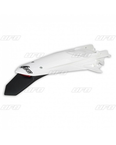 Garde Boue Moto UFO Garde-boue arrière + support de plaque avec feu UFO blanc KTM EXC/EXC-F