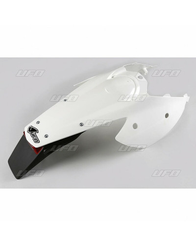 Garde Boue Moto UFO Garde-boue arrière + support de plaque avec feu UFO blanc KTM
