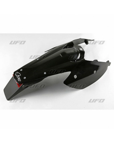 Garde Boue Moto UFO Garde-boue arrière + support de plaque avec feu UFO noir KTM EXC
