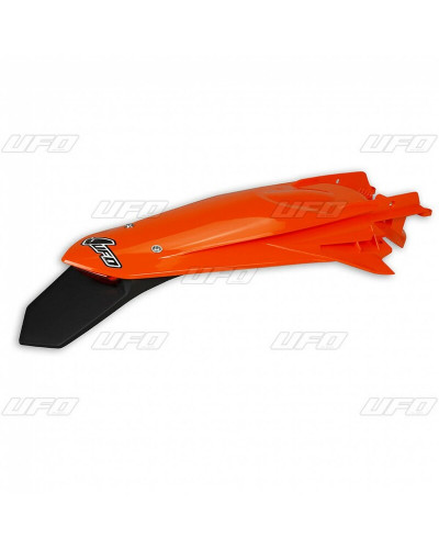 Garde Boue Moto UFO Garde-boue arrière + support de plaque avec feu UFO orange fluo KTM EXC/EXC-F