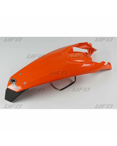 Garde Boue Moto UFO Garde-boue arrière + support de plaque avec feu UFO orange KTM
