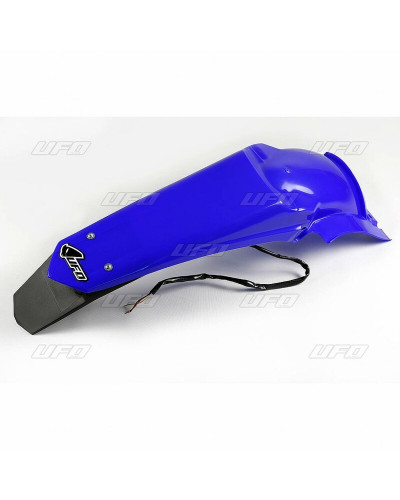 Garde Boue Moto UFO Garde-boue arrière + support de plaque avec LED UFO bleu Reflex Yamaha WR450F