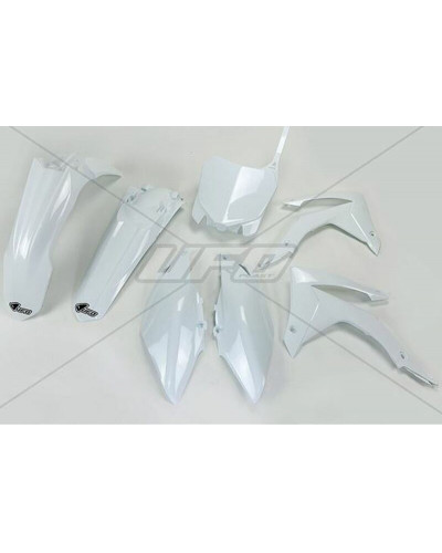 Kit Plastique Moto UFO Kit plastique UFO blanc Honda CRF250R/CRF450R