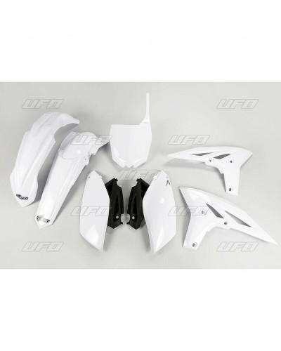 Kit Plastique Moto UFO Kit plastique UFO blanc Yamaha YZ250F