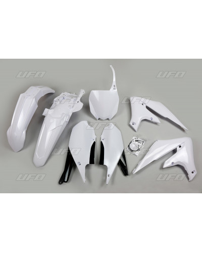 Kit Plastique Moto UFO Kit plastique UFO blanc Yamaha YZ450F