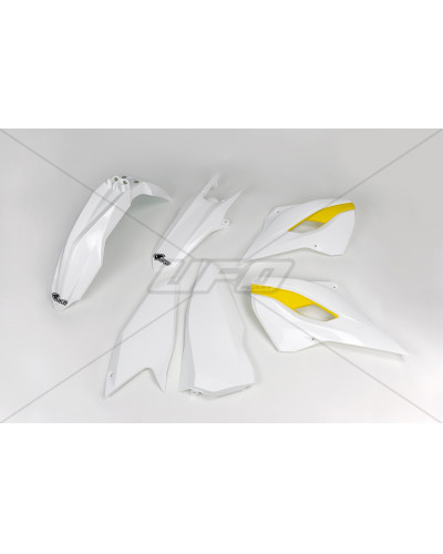 Kit Plastique Moto UFO Kit plastique UFO couleur origine (2015) blanc/jaune Husqvarna