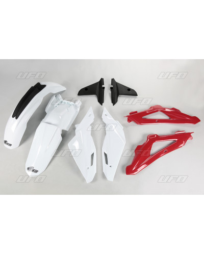 Kit Plastique Moto UFO Kit plastique UFO couleur origine blanc/rouge/gris Husqvarna TC250