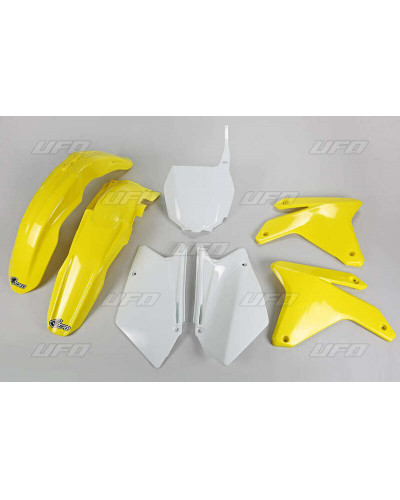 Kit Plastique Moto UFO Kit plastique UFO couleur origine jaune/blanc Suzuki RM-Z450