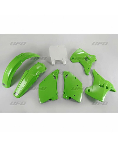 Kit Plastique Moto UFO Kit plastique UFO couleur origine Kawasaki KX125/250