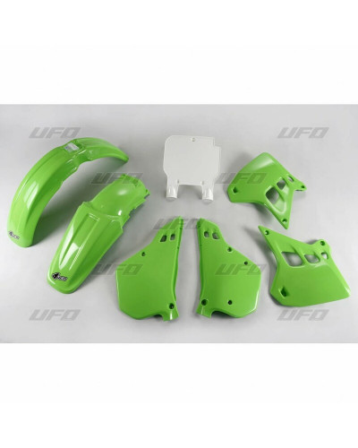 Kit Plastique Moto UFO Kit plastique UFO couleur origine Kawasaki KX250