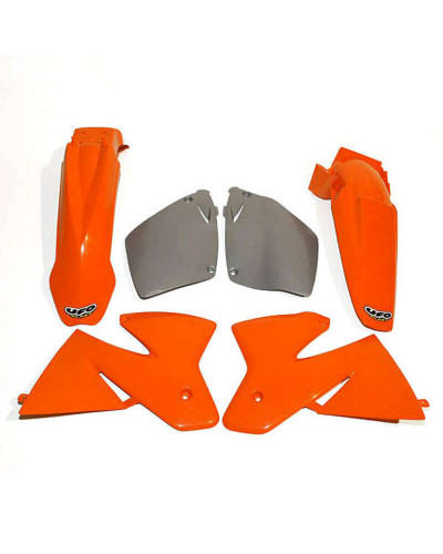 Kit Plastique Moto UFO Kit plastique UFO couleur origine orange/gris KTM