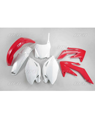 Kit Plastique Moto UFO Kit plastique UFO couleur origine rouge/blanc Honda CRF250R