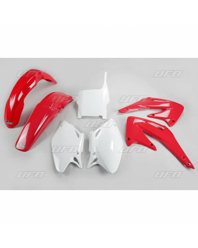 Kit Plastique Moto UFO Kit plastique UFO couleur origine rouge/blanc Honda CRF450R