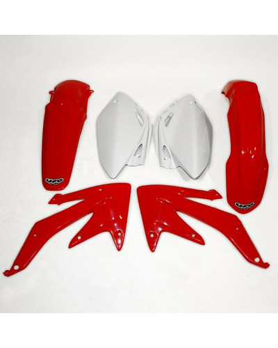 Kit Plastique Moto UFO Kit plastique UFO couleur origine rouge/blanc Honda CRF450R