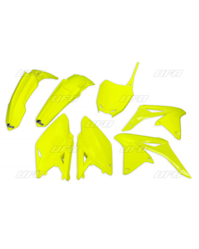 Kit Plastique Moto UFO Kit plastique UFO jaune fluo Suzuki RM-Z250