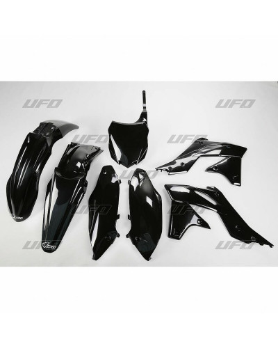 Kit Plastique Moto UFO Kit plastique UFO noir Kawasaki KX250F