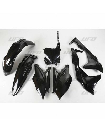 Kit Plastique Moto UFO Kit plastique UFO noir Kawasaki KX250F