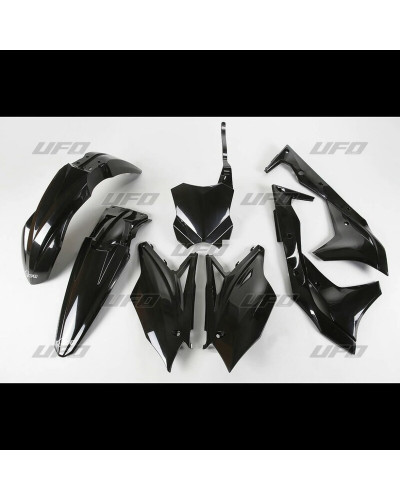 Kit Plastique Moto UFO Kit plastique UFO noir Kawasaki KX250F