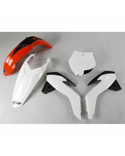 Kit Plastique Moto UFO Kit plastique UFO origine (2017) orange/blanc/noir KTM SX85