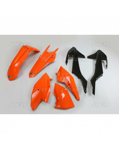 Kit Plastique Moto UFO Kit plastique UFO origine (2017) orange/noir/blanc KTM