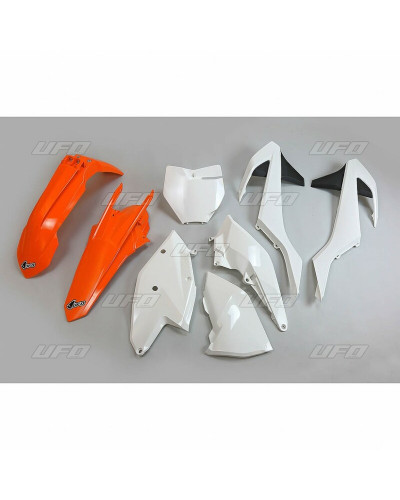 Kit Plastique Moto UFO Kit plastique UFO origine (2017) orange/noir/blanc KTM