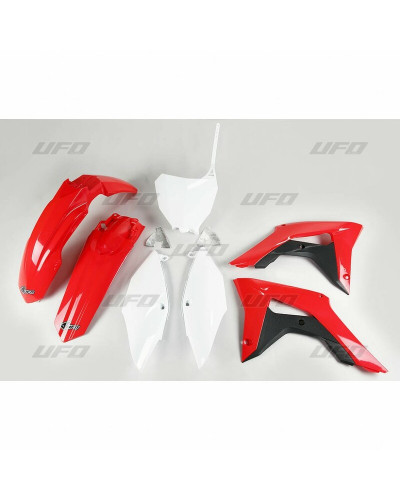 Kit Plastique Moto UFO Kit plastique UFO origine (2017) rouge/noir/blanc Honda CRF450R