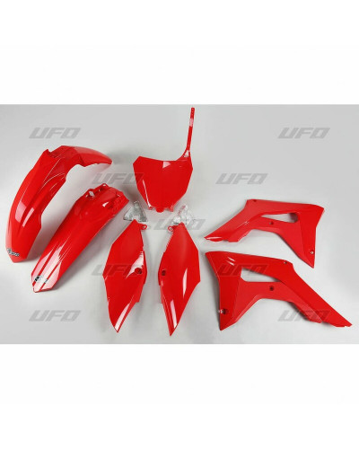 Kit Plastique Moto UFO Kit plastique UFO rouge Honda CRF450R