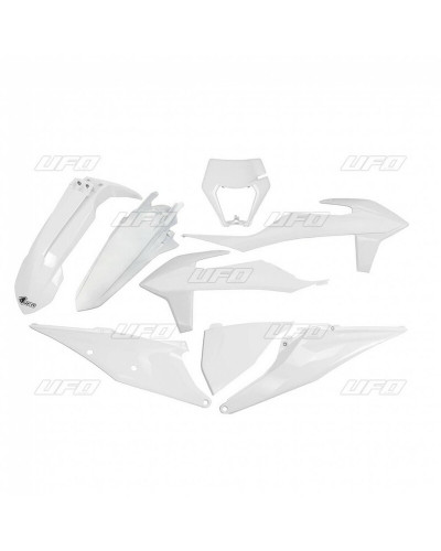 Kit Plastique Moto UFO Kit plastiques UFO blanc KTM EXC/EXC-F