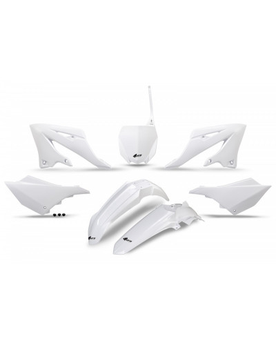 Kit Plastique Moto UFO Kit plastiques UFO - blanc Yamaha YZ125/250