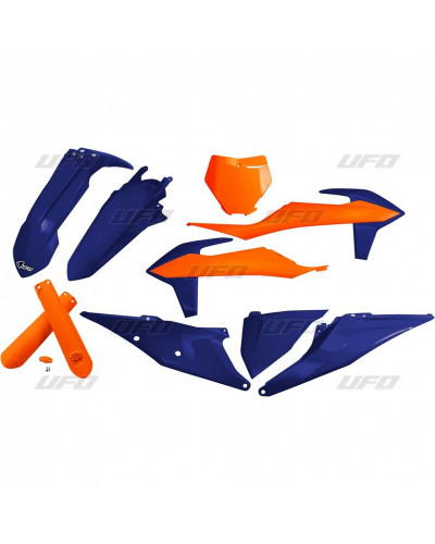 Kit Plastique Moto UFO Kit plastiques UFO Edition Limitée orange/bleu KTM SX/SX-F