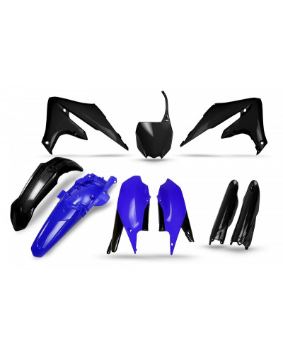 Kit Plastique Moto UFO Kit plastiques UFO noir/bleu - Yamaha YZF