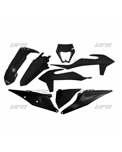 Kit Plastique Moto UFO Kit plastiques UFO noir KTM EXC/EXC-F